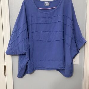 Oh My Gauze! Women's Indigo The HORIZON Blouse